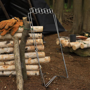 Soporte plegable portátil para bolsas de basura, 58x32cm, de Metal, multiusos, para uso en el hogar, cocina, Picnic, barbacoa - Product Image 1