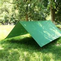 Revêtement en argent imperméable hamac auvent tente bâche plage Camping Portable parasol extérieur