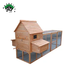 Super große Outdoor Cage Hutch Indoor-Aktivität Günstige Holz Hühnerstall Hen House