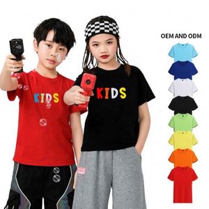 T-shirts personnalisés en coton 100% tricoté, col rond, poids lourd 200G, doux, pour adultes et enfants - Product Image 5