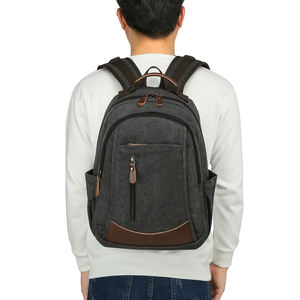 Холщовые повседневные спортивные рюкзаки ZUOLUNDUO для ноутбука с широким плечевым ремнем, дорожные рюкзаки, школьный рюкзак - Product Image 2