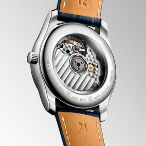 นาฬิกาจักรกลอัตโนมัติแบบแสดงข้างขึ้นข้างแรม พร้อมตัวบอกเวลาประดับเพชร สายหนัง สำหรับผู้หญิง Longinesing - Product Image 5