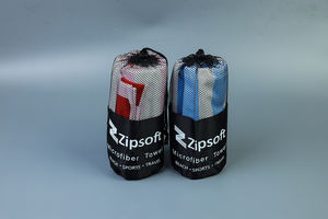 Toalla de <span class=keywords><strong>playa</strong></span> de microfibra de secado rápido de gran tamaño con estampado personalizado, Diseño a rayas en relieve, bolsa bordada sin arena - Product Image 2