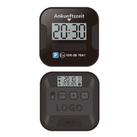 Horloge de stationnement numérique automatique personnalisée avec logo pour l'Allemagne, homologuée CE E24, écran LCD, pour voiture