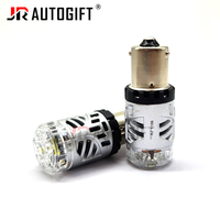 Ampoules LED pour voiture 25W 1156 BA15S P21W BAU15S PY21W T20 7440 W21W 3157 1157 P21 W21, 95% CanBus, clignotants avec ventilateur 12V rouge