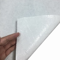 Feutre adhésif blanc 100% polyester PET non tissé, poids moyen, résistant aux taches, respirant, imperméable et écologique