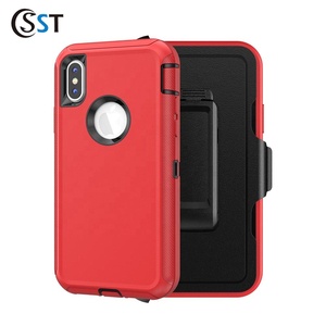 Custodia per telefono con Clip da cintura e cavalletto per <span class=keywords><strong>iPhone</strong></span> X/XS Full Body Anti-Drop protezione custodia per cellulare - Product Image 5