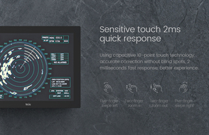 Chất lượng cao <span class=keywords><strong>12</strong></span>/<span class=keywords><strong>12</strong></span>.1 inch điện dung màn hình cảm ứng hiển thị IP65 không thấm nước phía trước bảng điều khiển công nghiệp LCD Monitor USB sử dụng ngoài trời - Product Image 3