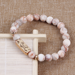 2024 bracelets d'<span class=keywords><strong>amitié</strong></span> de créateur gravés personnalisés et bracelets bijoux de mode bracelets en pierre pop pour femmes - Product Image 2