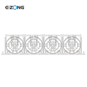 Hvac nhôm + ABS vật liệu nhựa lớn có thể điều chỉnh không khí cung cấp khe cắm khuếch tán không khí Vent Trần nướng tường thông gió - Product Image 5