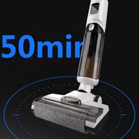 Aspirateur laveur de tapis sans fil intelligent tout-en-un avec écran LED pour nettoyage de sols humides et secs, idéal pour la maison et l'hôtellerie