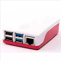 Aismartlink Raspberry Pi 4B Étui de protection officiel, boîtier classique d'origine rouge et blanc pour la protection sécurisée des appareils