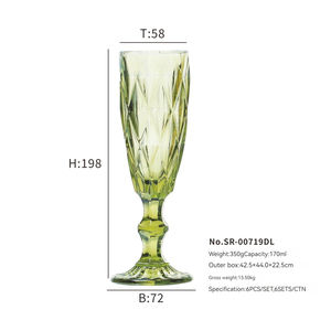 Meilleures ventes : Verres à vin vintage, verres à champagne colorés et anciens, tasses à thé et soucoupes - Product Image 3