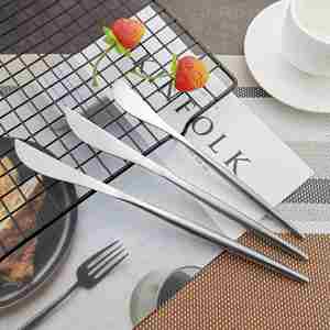 Ensemble de couverts de luxe nordique populaire en acier inoxydable 18/10, fourchettes, cuillères et couteaux, idéal pour les mariages - Product Image 6
