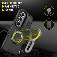 Coque de téléphone antichoc robuste avec anneau support coulissant pour Infinix Hot 70 Pro, Hot 60 Pro Plus, 60i, 50, Note 60 Pro
