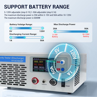 Probador de Capacidad de Batería Heltec Energy 50A, Analizador de Descarga de 5-120V para Baterías de Vehículos Eléctricos y Montacargas
