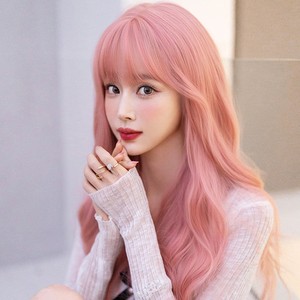 Wholesale 60cm Long Pink Body Wave <strong>Lolita</strong> <strong>Wig</strong> New Beautiful Fashion Synthetic Anime Halloween Party Cosplay <strong>Wig</strong> For Women - Product Image 5
