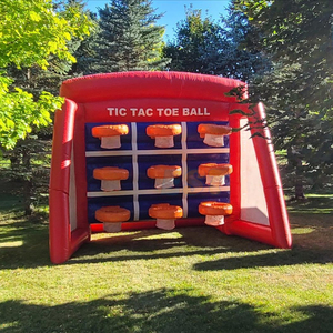 Gioco Sportivo Interattivo Gonfiabile di Grado Commerciale <span class=keywords><strong>TIC</strong></span> TAC TOE con 9 Canestri da Basket per Eventi Sportivi all'Aperto e Carnevali - Product Image 3