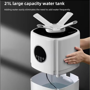 Humidificateur industriel à ultrasons sur pied grande capacité 21L avec écran tactile et fonction de stérilisation pour usage commercial - Product Image 5