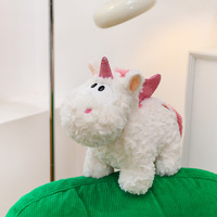 Nouvelle Peluche Licorne Gemini aux Grandes Yeux, Ailes d'Amour, Poney Arc-en-ciel, Mignonne Poupée Tianma pour le Commerce Extérieur