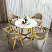 Ensemble de table et de chaises de salle à manger modernes de luxe pour 4 personnes, pour la maison, l'hôtel, l'appartement