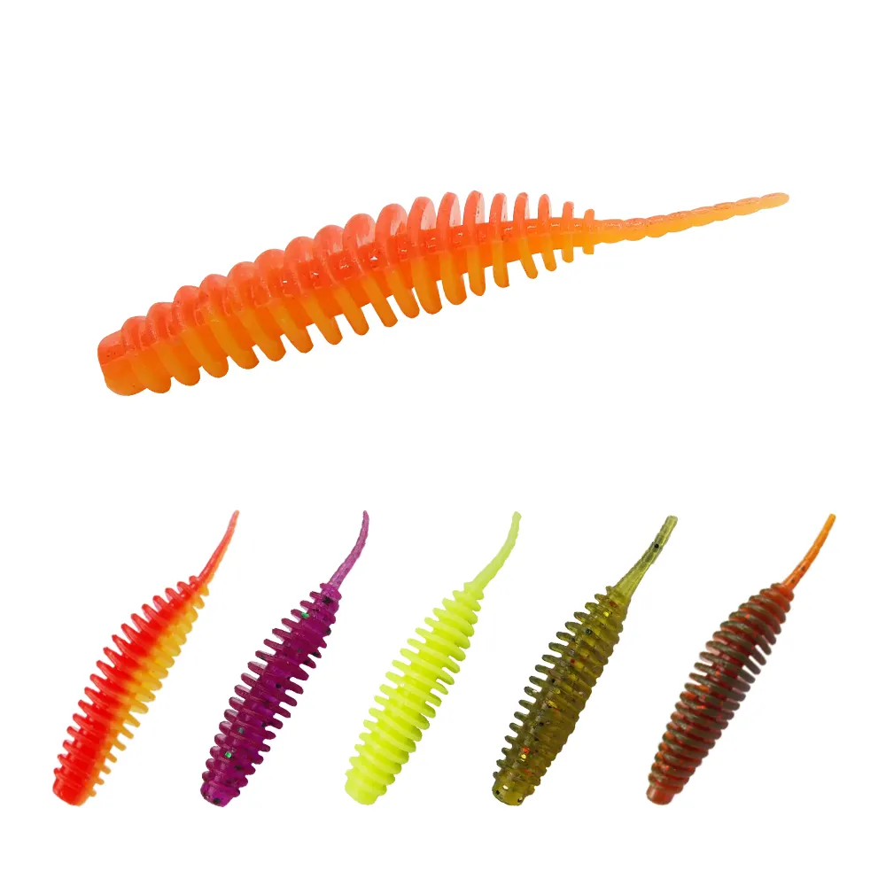 ESFISHING wholesale Soft bait Tanta Worm12pcs 38mm whole sale Fishing Lures Hot Sale soft lures pack