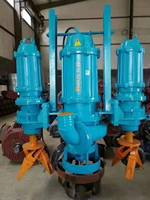 Pompe à boue submersible anti-éclaboussures pour drainage, aspiration de boue et de sable aurifère, avec anneau de jet, 380V/440V/660V 3KW-315KW