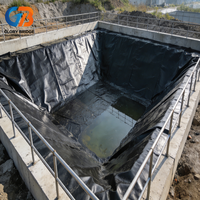 Geomembrana HDPE Glory Bridge de 1.5 mm para estanques, rellenos sanitarios, revestimiento de presas, granjas de camarones, duradera, ecológica, anti-UV, con una vida útil de más de 5 años y hasta 50 años.