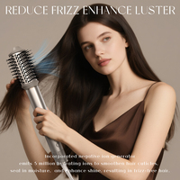 Brosse à air chaud 8-en-1 sans balais haute vitesse 1400W, sèche-cheveux et styler avec fonction auto-enroulement et séchage rapide pour usage hôtelier