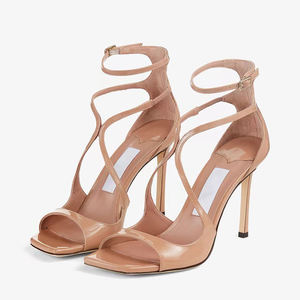 Disponibles, Recomendación Caliente, Tacones Altos Stiletto con Punta Abierta y Botones Cruzados, Primavera-Verano 2026 - Product Image 1