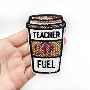 Parches <span class=keywords><strong>de</strong></span> lentejuelas termoadhesivos para profesores, parches <span class=keywords><strong>de</strong></span> pizarra con <span class=keywords><strong>la</strong></span> inscripción 'A+' para profesores, apliques bordados <span class=keywords><strong>de</strong></span> espíritu escolar para bolsos y chaquetas, al por mayor - Product Image 6