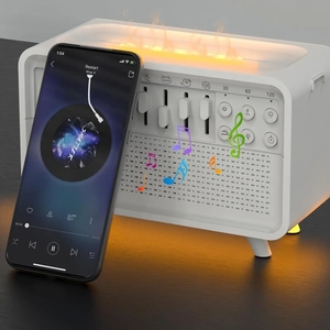 2025 Portable Plastic White Noise Machine Mini USB Powered App-Controlled Essential <b>Oil</b> <b>Diffuser</b> 8 Nature Soothing Household - Product Image 6