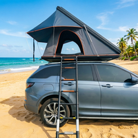 Tente de toit rigide en aluminium LLOYDBERG OEM/ODM, toile imperméable, ouverture automatique rapide pour le camping sur toit de voiture, Overland