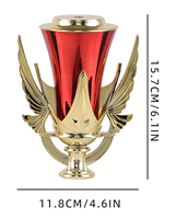 Accessoires de pièces de composants de tasse de trophée en plastique Lotus de haute qualité pour trophées