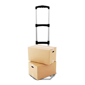 Carrello del carrello dei bagagli del camion della mano pieghevole resistente di capacità di 75 kg con 2 ruote di gomma - Product Image 2
