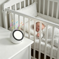 24 sons apaisants, lampe de nuit en plastique pour chambre à coucher et bureau, bruit blanc, appareil de sommeil, haut-parleur portable avec plus de 20 heures d'autonomie de la batterie