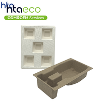 Plateau en papier moulé sur mesure, emballage en pulpe moulée écologique, inserts en pulpe moulée pour l'emballage intérieur des boîtes