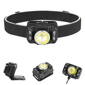 Red Led Headlamp 5W USB ESEN146-C Rechargeable Sensor LED Headlamp With White Light And Red Light