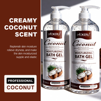 Gel Douche Corps au Lait de Coco Mokure, Nourrissant, Blanchissant, Hydratant, Rafraîchissant, Extrait Naturel Pur, Usage Quotidien 1L