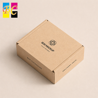 Boîte d'emballage personnalisée biodégradable et recyclable, boîte brune pour emballer des foulards, boîte d'emballage pour les boutiques de détail et le commerce électronique