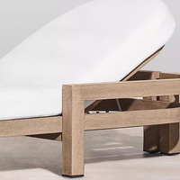 Chaises longues de jardin, de piscine, de terrasse, de plage, en teck massif, pliables, modernes, pour l'extérieur, pour hôtel