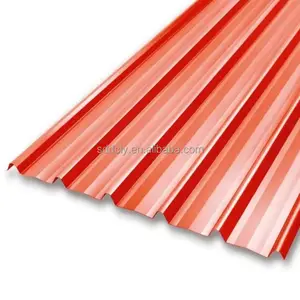 中国工厂出售彩色波纹铁板镀锌屋顶板锌廉价PPGI波纹钢金属屋顶板