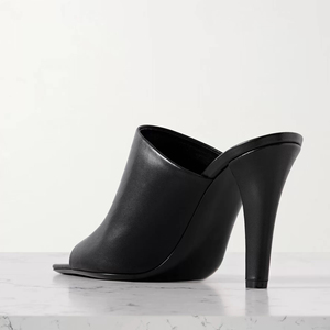 Nouvelles sandales d'été 2026 à talons hauts minimalistes style français pour femme, mules d'extérieur - Product Image 5