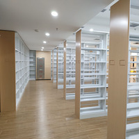 Étagère en acier industriel Étagère de bibliothèque robuste Étagère de rangement de livres pour bureau/maison/bibliothèque
