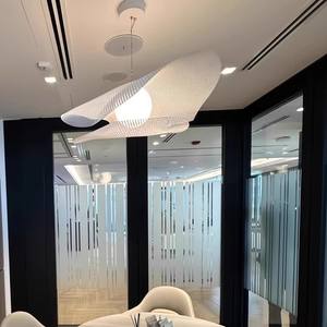 Lustre <span class=keywords><strong>Arturo</strong></span> Alvarez Simple et Créatif en Acier Inoxydable Blanc, Style Art Français, LED Central, pour Salon, Salle à Manger, Bar - Product Image 5