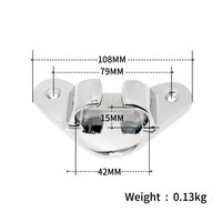 Offre Spéciale Fournisseur Chinois Matériel Marin Premium Acier Inoxydable 316 Chock de Proépaulement Triangulaire pour Bateau