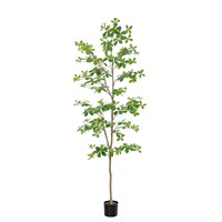 OH ARTS Faux Olivier Noir Artificiel Shady Lady, Plante en Pot Réaliste à Feuilles Perpétuelles pour Intérieur, Extérieur, Salon, Jardin, Hôtel, Salle d'Exposition