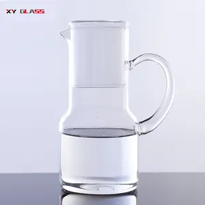 Innovatie Vaatwasmachinebestendig Borosilicate Hittebestendige Geblazen Glas Water Jug