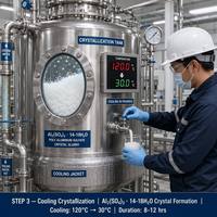 Aluminium Sulfat Poli Aluminium Sulfat 16% Flokulan Kelas Industri