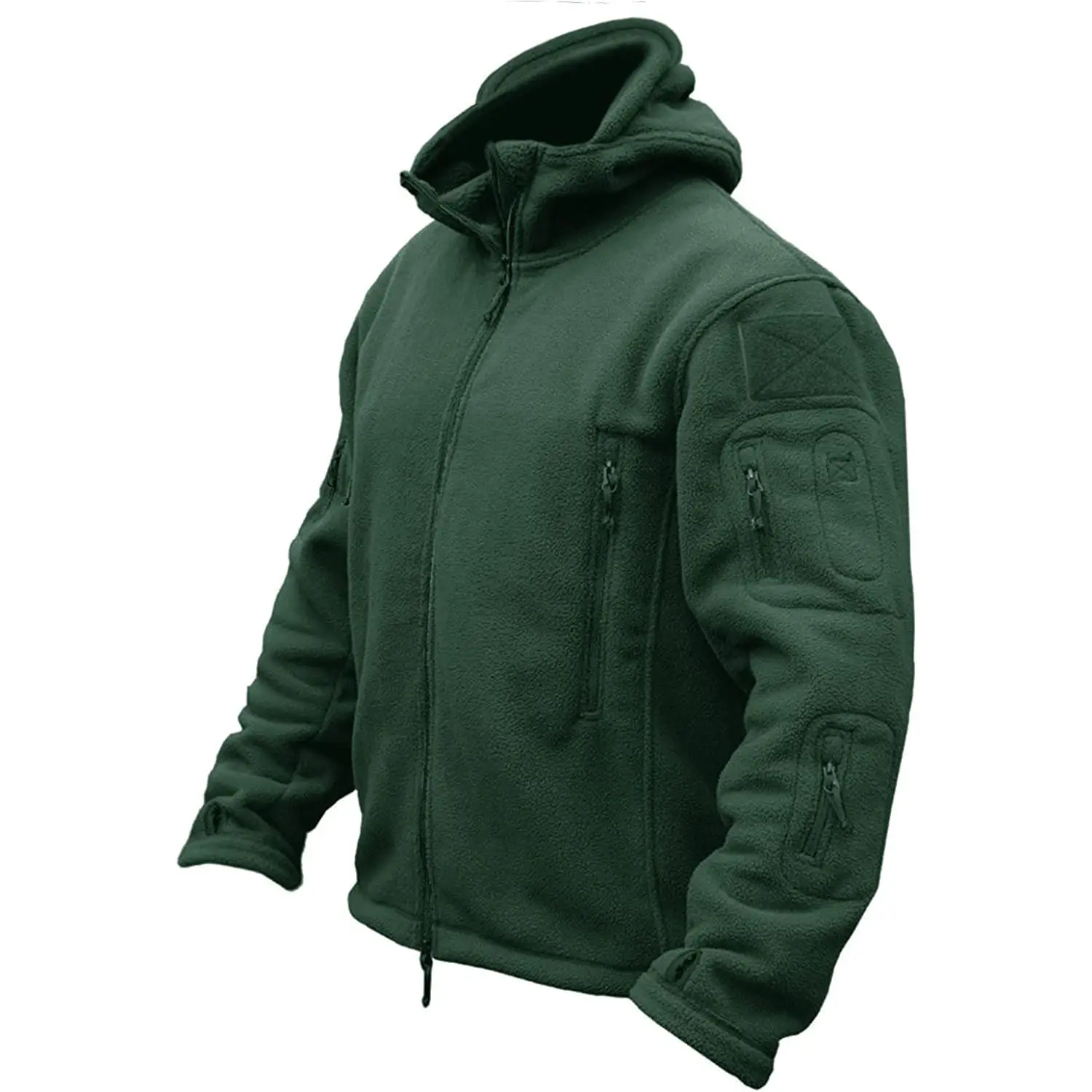 Fitspi Stop Bad Hoodies Men's Sport Warm Fleece Hooded Outdoor Adventure Jacket Coats full zip up hoodie sweatshirts